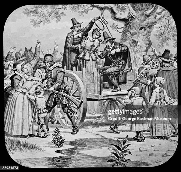 Execution of Bridget Bishop at Salem, Transparency by Joseph Boggs Beale